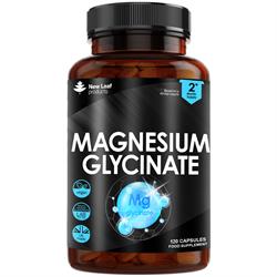 New Leaf Products Magnesium Glycinate 1040mg Elemental 208mg Recyclable Bottle