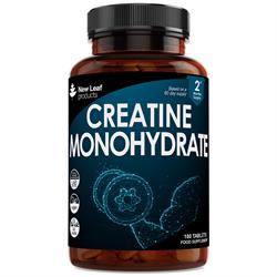 New Leaf Products Creatine Monohydrate 3000mg 180 Vegan Capsules