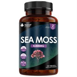 New Leaf Products Sea Moss Tablets 120 Vegan 4000mg 120 Tablets