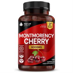 New Leaf Products Montmorency Cherry Capsules - 6000mg Antioxidant 120 Capsules