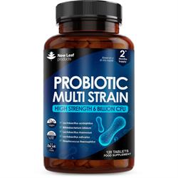 New Leaf Products Probiotic Multi-Strain Digestive & Gut Health 120 tablets