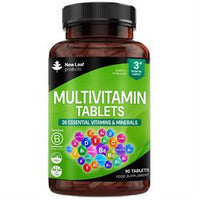New Leaf Products Multivitamin Plus Iron 26 Essential Vitamin & Minerals 90 Tablets
