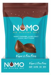 Nomo Nomo Free from Sea Salt and Caramel Chocolate Buttons 110g