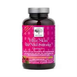 New Nordic Hair Skin & Nail Strong Gummies. 60 gummies