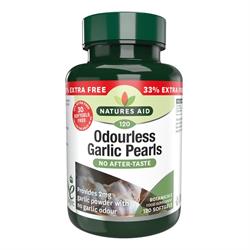 Natures Aid Promo Packs Garlic Pearls (Odourless) one-a-day - 33% EXTRA FI