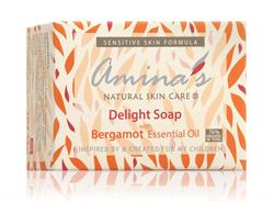 Amina's Natural Skincare Face & Body Bergamot Delight Soap Daily Cleanser 130g