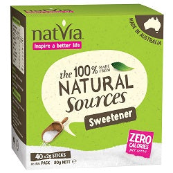 Natvia Natvia Sweetener 40 Sticks Box