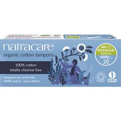 Natracare Organic Non-Applicator Tampons Regular x 20