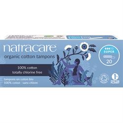 Natracare Organic Non-Applicator Tampons Super x 20