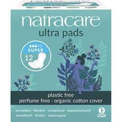 Natracare Natural Ultra Pads Super with wings x 12