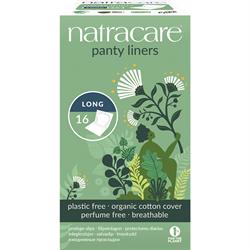 Natracare Panty Liner Long Wrapped 16's