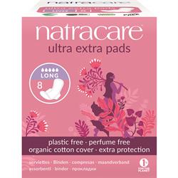 Natracare Ultra Extra Pads Long with wings 8's