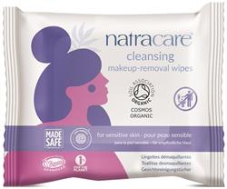 Natracare Cleansing Make-Up Removal Wipes for sensitive skin 20's