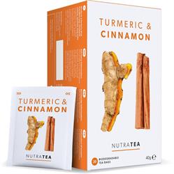 Nutratea NutraTea Turmeric & Cinnamon - 20 Tea Bags