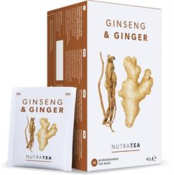 Nutratea NutraTea Ginseng & Ginger - 20 Tea Bags