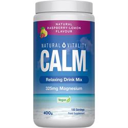 Natural Vitality Natural Vitality Calm Relaxing Drink Mix Raspberry Lemon 400g