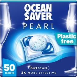 OceanSaver Plastic Free Eco Dishwasher Tabs PEARL 50 Pack