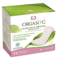 Organyc Pantyliner Light Flow - (folded) - 24 pads