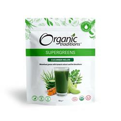 Organic Traditions Organic Super Greens with Cucumber and Melon 100g