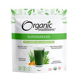 Organic Traditions Organic Super Greens with Turmeric 100g