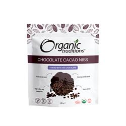 Organic Traditions Organic Chocolate Coated Cacao Nibs 200g