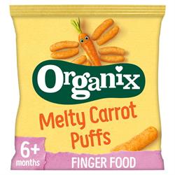 Organix Melty Carrot Puffs Organic Baby Finger Food Snack 20g