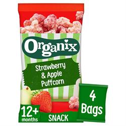 Organix Organix Strawberry and Apple Puffcorn 4 x 10g