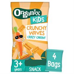 Organix Organix KIDS Crazy Carrot Crunchy Waves (4x14g)