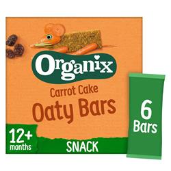 Organix Organix Carrot Cake Organic Soft Oat Snack Bars Multipack (6x23g)