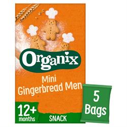 Organix Organix Mini Gingerbread Men Snack Biscuits Multipack (5x20g)