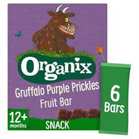 Organix Gruffalo Purple Prickles Blackcurrant Fruit Bars (6 x 17g)