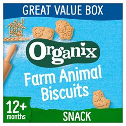 Organix Farm Animal Organic Toddler Snack Biscuits 100g