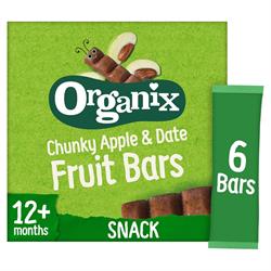 Organix Apple & Date Organic Fruit Snack Bar Multipack 6x17g