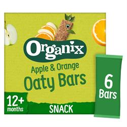 Organix Apple & Orange Organic Soft Oat Snack Bars 6x30g