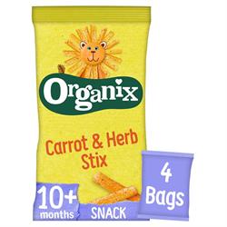 Organix Organix Carrot Stix Multipack 4 x 15g