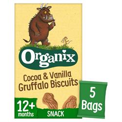 Organix Gruffalo Cocoa & Vanilla Biscuits Multipacks 5 x 20g