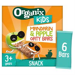 Organix Organix KIDS Marvellous Mandarin & Apple Oaty Bars (6 x 23g)