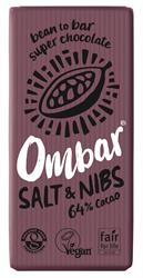 Ombar Ombar Salt & Nibs 70g organic and vegan