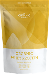 The Organic Protein Co Banana & Lucuma Organic Whey Protein Powder 600g