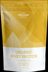 The Organic Protein Co Banana & Lucuma Organic Whey Protein Powder 600g