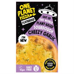 One Planet One Planet Pizza Frozen Cheezy Garlic Vegan Flatbread 190g