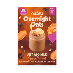Oatsu Oatsu Choc Peanut Just Add Milk Overnight Oats 300g