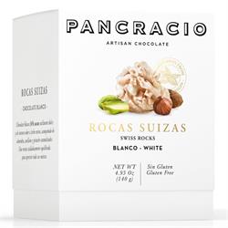 Pancracio Chocolate Swiss nuts clusters  - White Chocolate 140g