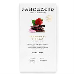 Pancracio Chocolate Raspberry and Roses Dark Chocolate 100g