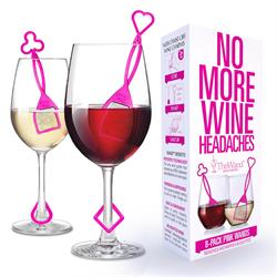 PureWine FREE The Wand Wine Purifier - 8-Pack - Pink