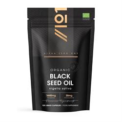 Alpha01 Alpha01 Organic Black Seed Oil 1440mg 120 Capsules