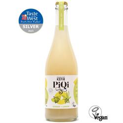 PiQi PiQi Fermented Water Kefir Ginger & Lemon 750ml