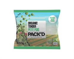 Pack'd Organic Petit Pois 450g