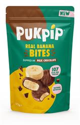 Pukpip Pukpip Real Frozen Banana Bites Dipped in Milk Chocolate 172g