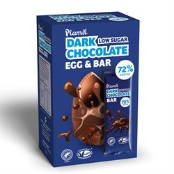 Plamil Plamil Dark Low Sugar Egg and Bar 125g